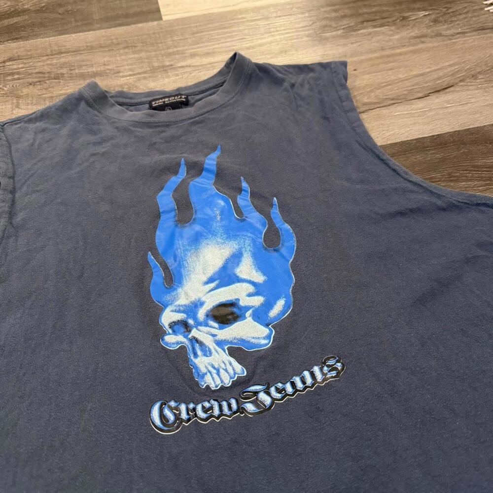 vintage time out crew jeans tank top 00s jnco style XL